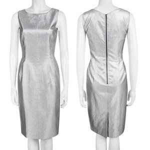 DOLCE & GABBANA Silver Sleeveless Sheath Dress